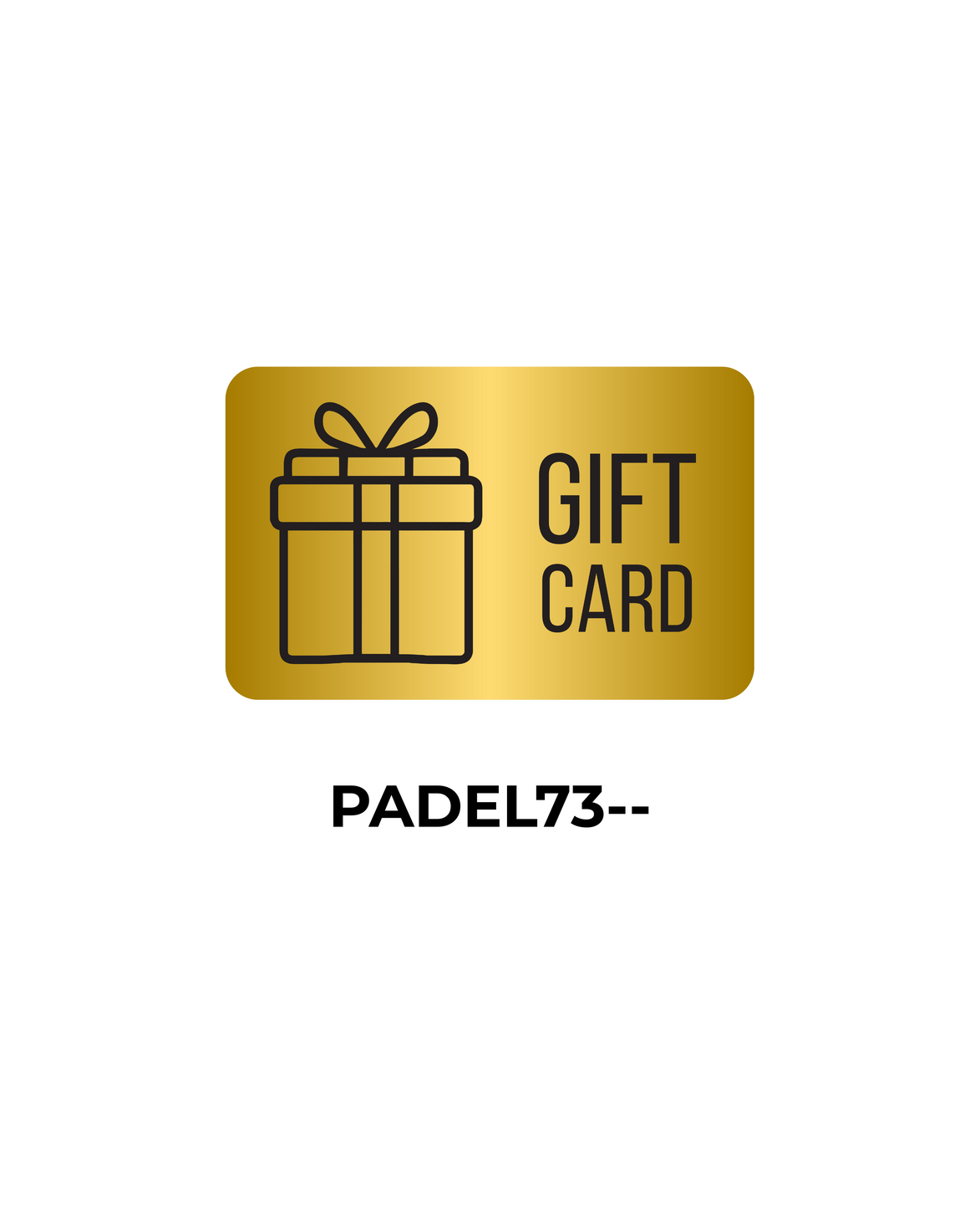 PADEL73 - Cadeaukaart