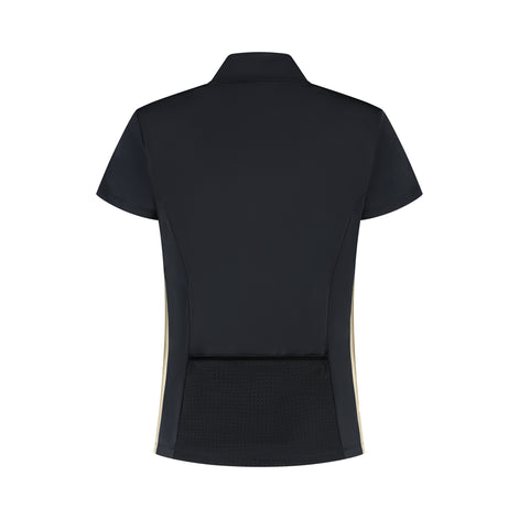 Golden Edge Zipper - Black/Gold