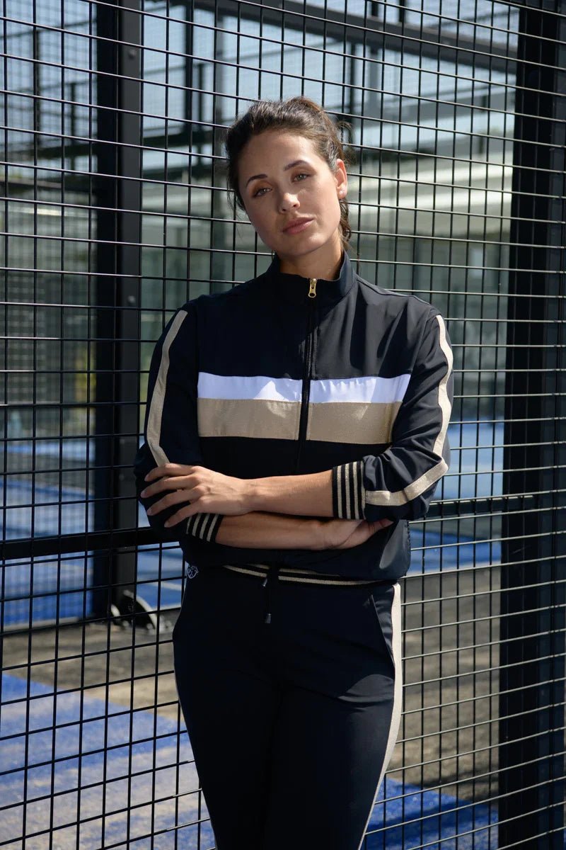 model - Golden Court Jacket - Black/Gold - Padel73