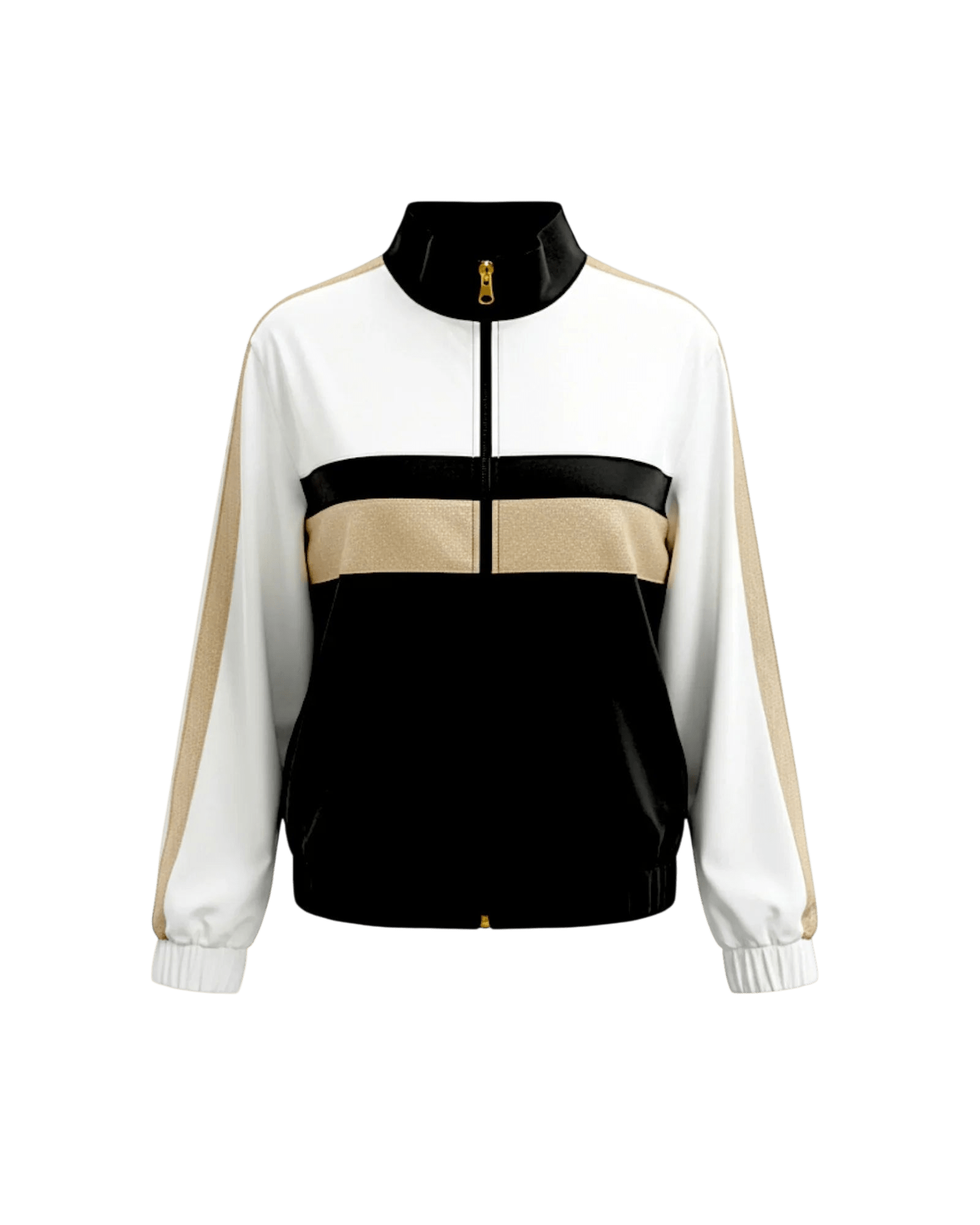 Golden Court Jacket - White/Gold/Black - Padel73