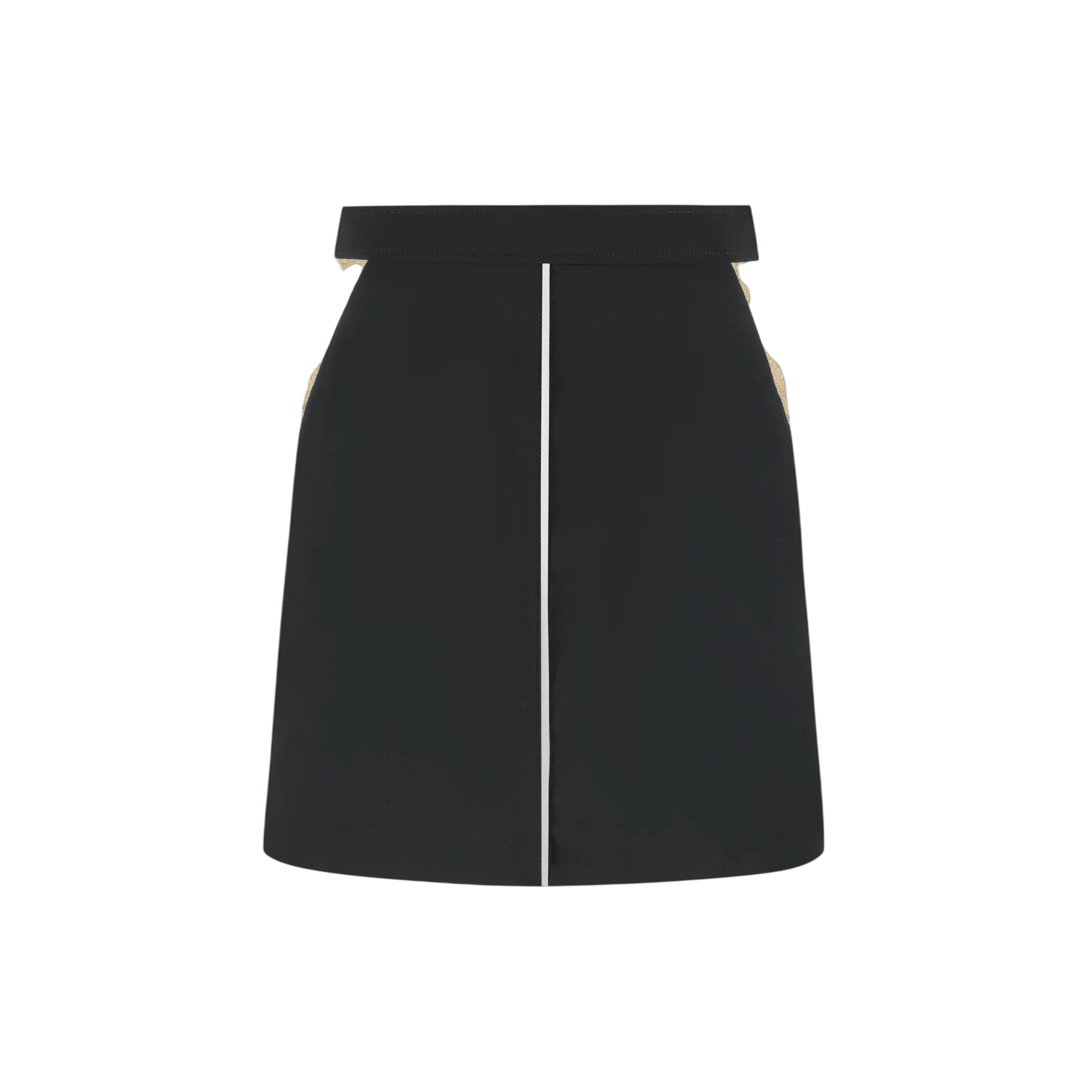 Golden Side Skirt - Black - Padel73