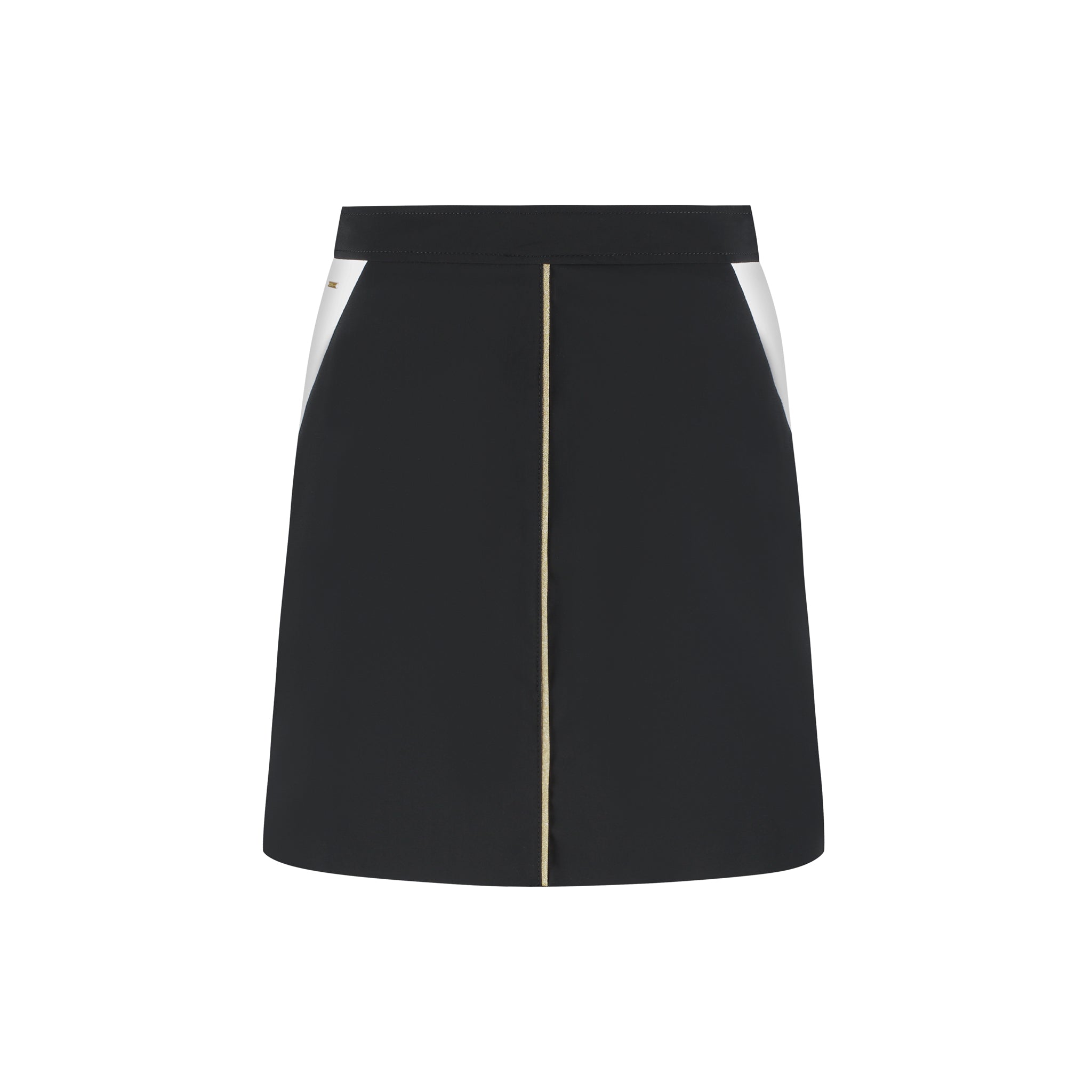 Golden Stripe Skirt - Black