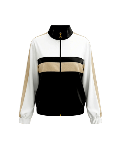 Golden Court Jacket - White/Gold/Black - Padel73