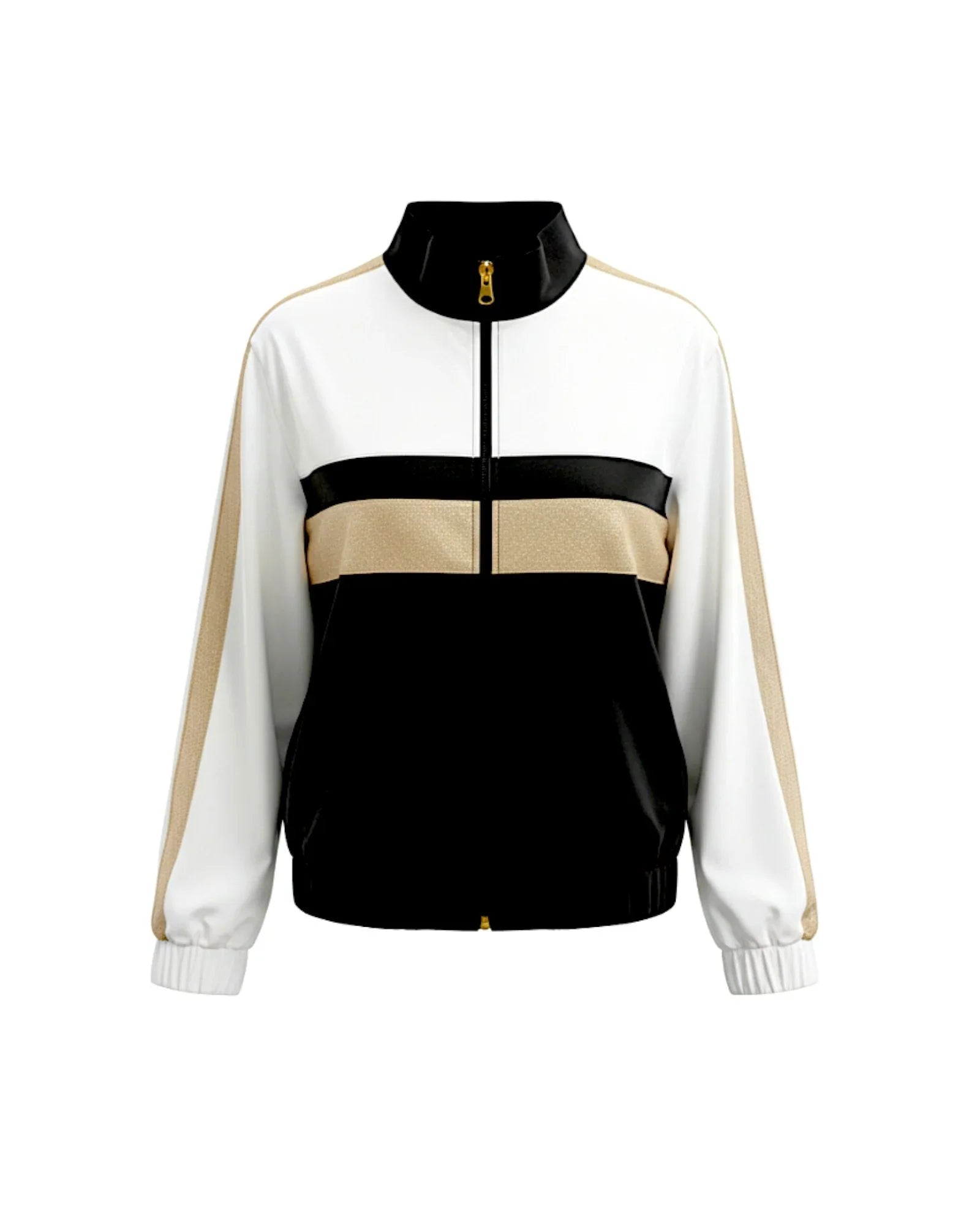 Golden Court Jacket - White/Gold/Black - Padel73