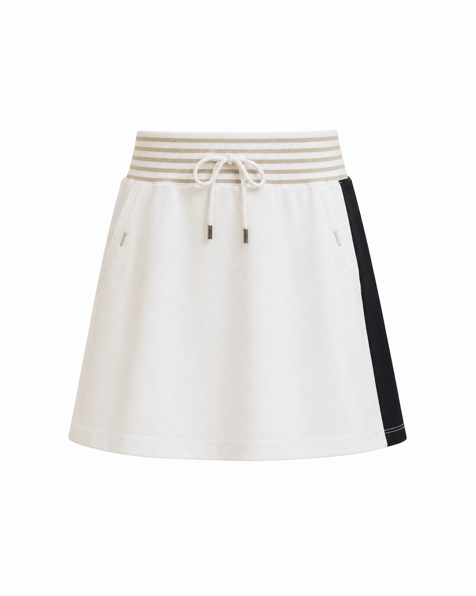 Golden Court Skirt – Off - White/Black/Gold - Padel73