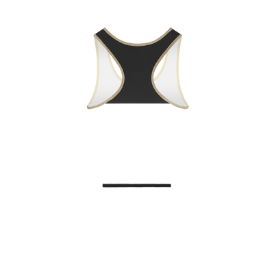 Golden Court Tank – Black/White/Gold - Padel73