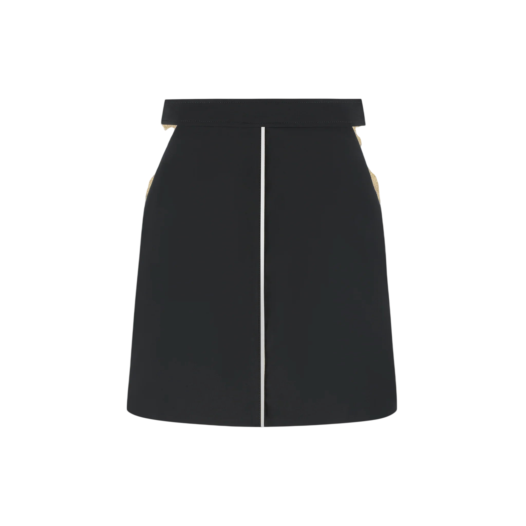 Golden Side Skirt - Black - Padel73