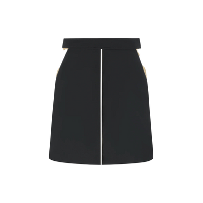 Golden Side Skirt - Black - Padel73